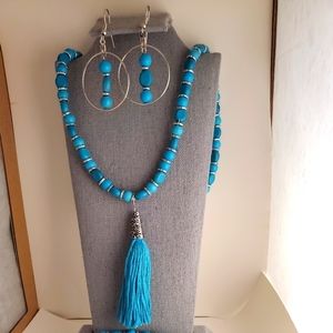 Turquoise jewelry set